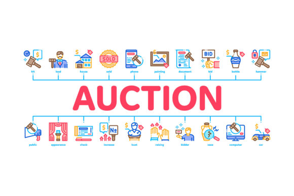 Auction Buying and Selling Goods Minimal: Streamlining Digital Commerce Visuals