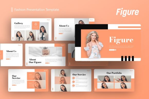 Evaluating Presentation Template - Figure for Fashion and Creative Business Needs