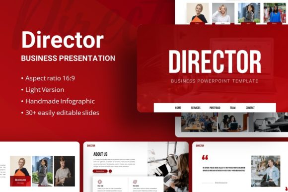 Presentation Template - Director: Elevating Modern Business Storytelling