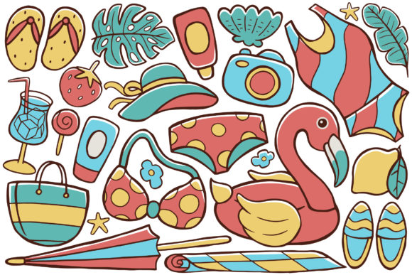 Summer Doodle Vector 02: Creative Design Applications