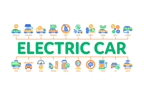 Visualizing the Future: Understanding Electric Car Transport Minimal Design and Vector Assets